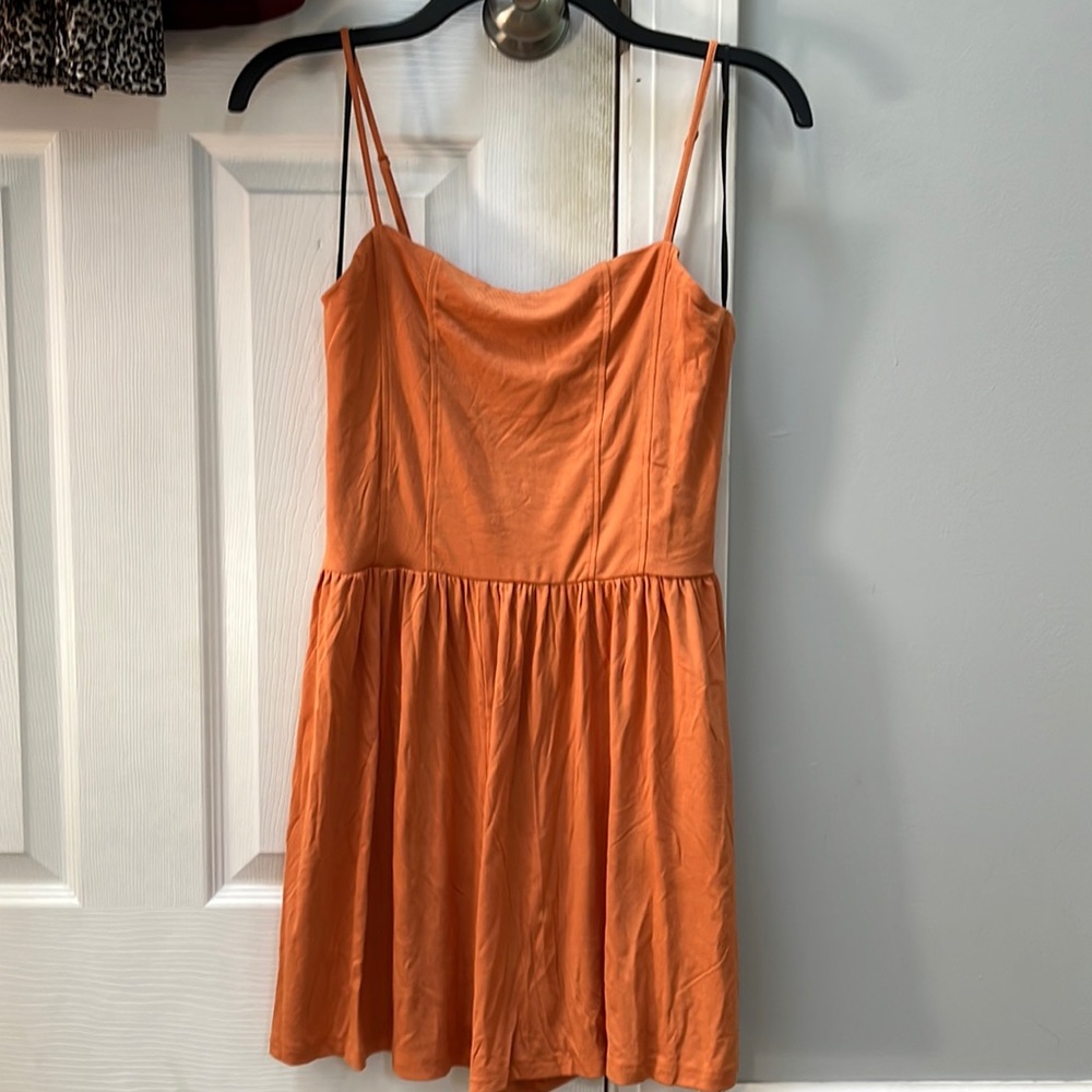 H&M coral orange romper
